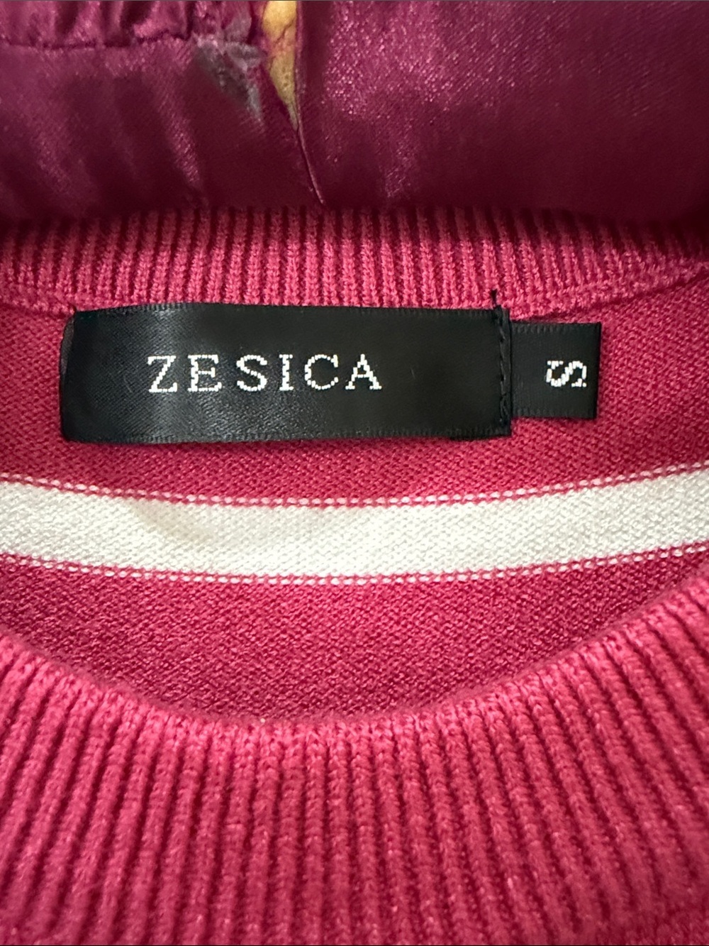 Zesica Sleeveless Striped Midi Dress in Berry Pink and White - Picture 2 of 5